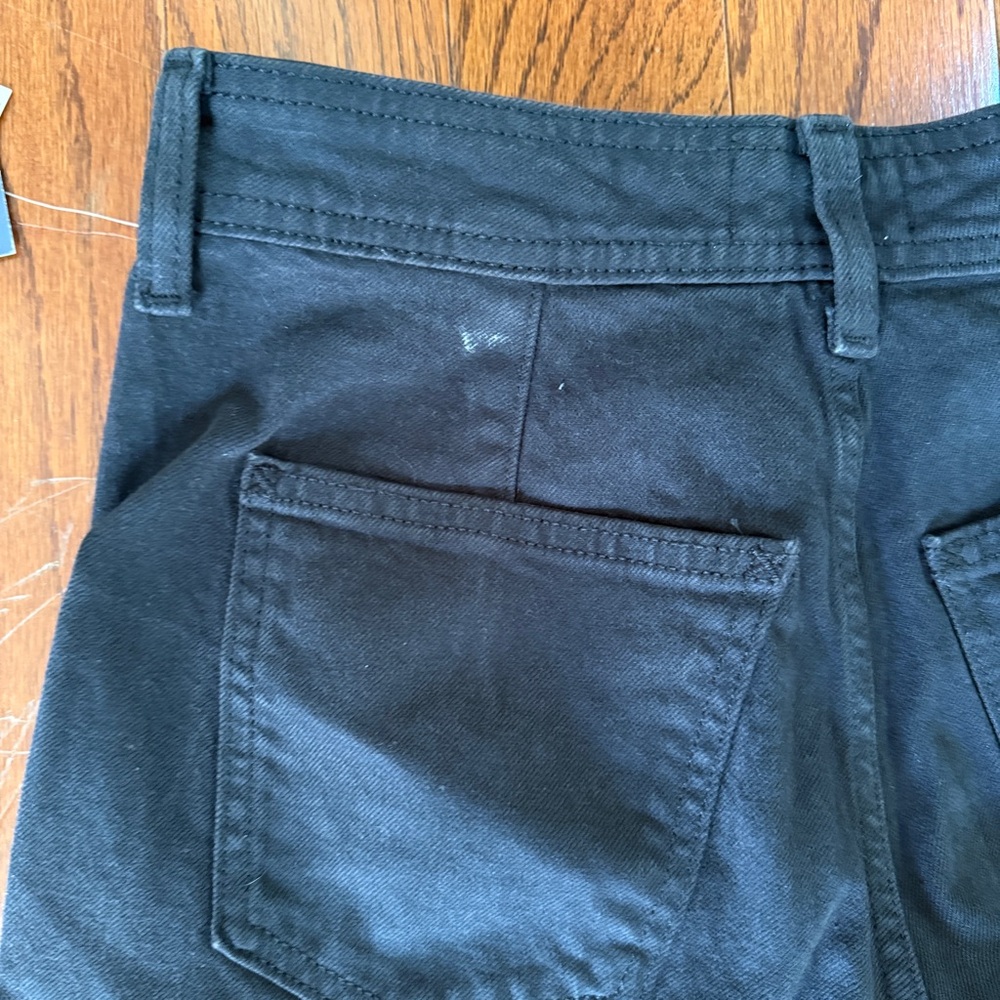 Black High-Rise Sailor Wide-Leg Ankle Jeans - Picture 8 of 8